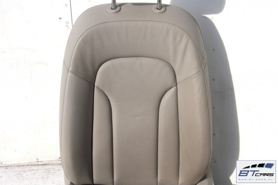 AUDI Q5 FOTELE KOMPLET FOTELI siedzeń siedzenia fotel tapicerka 8R skóra kolor szary USA fotel siedzenie tapicerka kanapa SKÓRA
