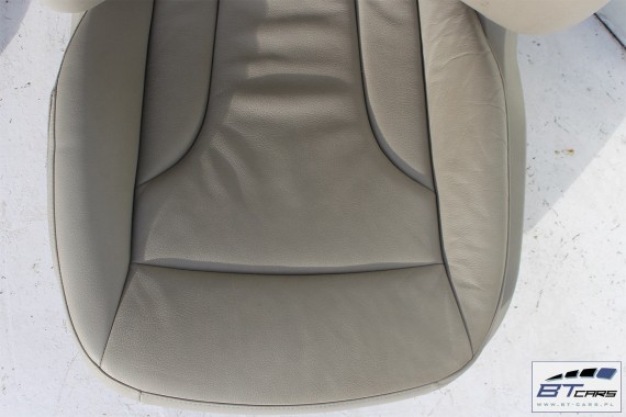 AUDI Q5 FOTELE KOMPLET FOTELI siedzeń siedzenia fotel tapicerka 8R skóra kolor szary USA fotel siedzenie tapicerka kanapa SKÓRA