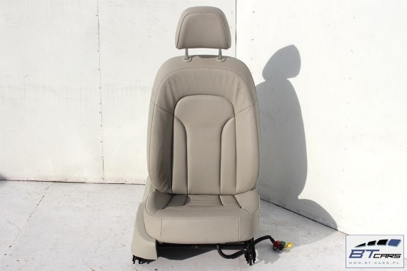 AUDI Q5 FOTELE KOMPLET FOTELI siedzeń siedzenia fotel tapicerka 8R skóra kolor szary USA fotel siedzenie tapicerka kanapa SKÓRA