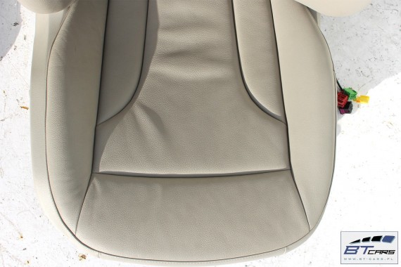 AUDI Q5 FOTELE KOMPLET FOTELI siedzeń siedzenia fotel tapicerka 8R skóra kolor szary USA fotel siedzenie tapicerka kanapa SKÓRA