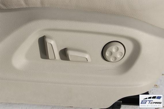 AUDI Q5 FOTELE KOMPLET FOTELI siedzeń siedzenia fotel tapicerka 8R skóra kolor szary USA fotel siedzenie tapicerka kanapa SKÓRA