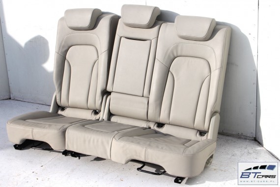 AUDI Q5 FOTELE KOMPLET FOTELI siedzeń siedzenia fotel tapicerka 8R skóra kolor szary USA fotel siedzenie tapicerka kanapa SKÓRA