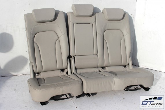 AUDI Q5 FOTELE KOMPLET FOTELI siedzeń siedzenia fotel tapicerka 8R skóra kolor szary USA fotel siedzenie tapicerka kanapa SKÓRA
