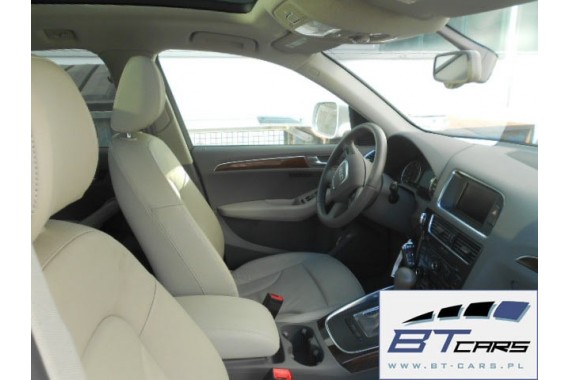 AUDI Q5 FOTELE KOMPLET FOTELI siedzeń siedzenia fotel tapicerka 8R skóra kolor szary USA fotel siedzenie tapicerka kanapa SKÓRA