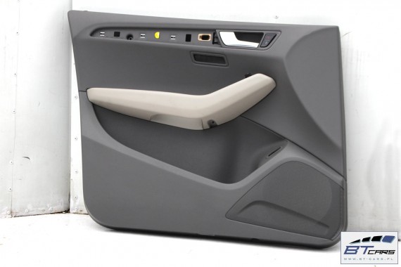 AUDI Q5 FOTELE KOMPLET FOTELI siedzeń siedzenia fotel tapicerka 8R skóra kolor szary USA fotel siedzenie tapicerka kanapa SKÓRA