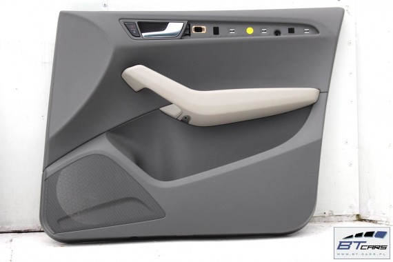 AUDI Q5 FOTELE KOMPLET FOTELI siedzeń siedzenia fotel tapicerka 8R skóra kolor szary USA fotel siedzenie tapicerka kanapa SKÓRA