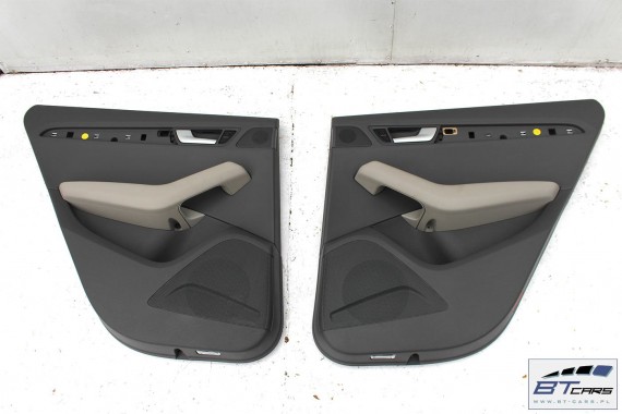 AUDI Q5 FOTELE KOMPLET FOTELI siedzeń siedzenia fotel tapicerka 8R skóra kolor szary USA fotel siedzenie tapicerka kanapa SKÓRA