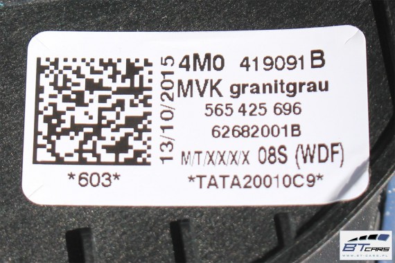 AUDI A4 Q5 Q7 KIEROWNICA + BIEGI 4M0419091B 4M0 419 091 B 4M0419091M 4M0419091B MVK  szara 4M0419091M 4M0419091B 4M0419091M 8W