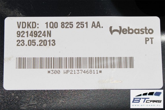 VW EOS MECHANIZM REGULACJA DACHU 1Q0825251AA 1Q0825307 1Q0825308 1Q0825300 1Q0825347 1Q0825348 1Q0825350D 1Q0825187J 1Q0825251AA