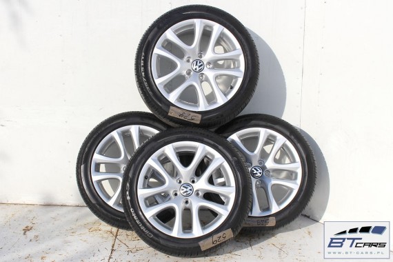 VW SCIROCCO EOS PASSAT FELGI 17 cali OPONY LATO KOŁA felga 1K8601025B  8J*17H2 ET41 opona Pirelli Cinturato P7 235/45/17 94W