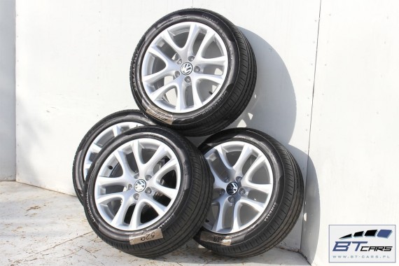 VW SCIROCCO EOS PASSAT FELGI 17 cali OPONY LATO KOŁA felga 1K8601025B  8J*17H2 ET41 opona Pirelli Cinturato P7 235/45/17 94W