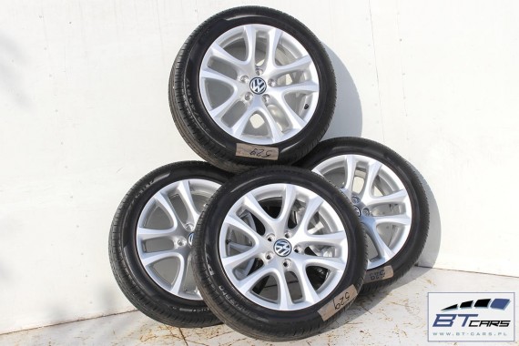 VW SCIROCCO EOS PASSAT FELGI 17 cali OPONY LATO KOŁA felga 1K8601025B  8J*17H2 ET41 opona Pirelli Cinturato P7 235/45/17 94W