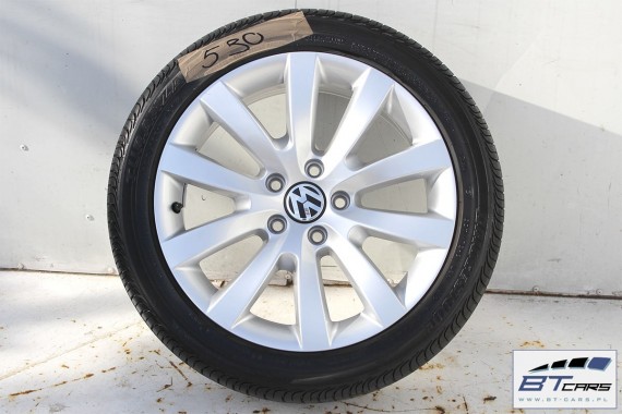 VW SCIROCCO EOS PASSAT B6 B7 CC FELGI 17 OPONY KOŁA FELGA 1K8601025 LATO Turanza ER300  225/45/17 91W