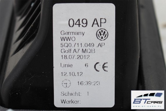VW AUDI SEAT SKODA WYBIERAK SKRZYNI 5Q0711049AP 5Q0 711 049 AP 5Q0711265 Q5Q0711266B lewarek linki cięgna
