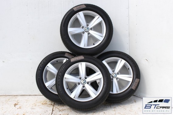 VW THE BEETLE FELGI 17 cali OPONY LATO KOŁA felga 561601025A 7J*17H2 ET43 opona Bridgestone Turanza ER300 215/55/17 94V 5C