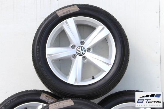 VW THE BEETLE FELGI 17 cali OPONY LATO KOŁA felga 561601025A 7J*17H2 ET43 opona Bridgestone Turanza ER300 215/55/17 94V 5C