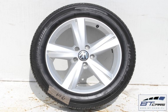VW THE BEETLE FELGI 17 cali OPONY LATO KOŁA felga 561601025A 7J*17H2 ET43 opona Bridgestone Turanza ER300 215/55/17 94V 5C