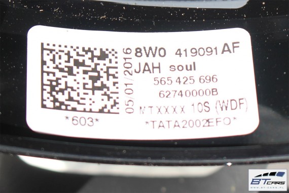 AUDI A3 A4 A5 Q2 KIEROWNICA S-LINE 8W0419091AF 8W0419091DH 81A419091AD 8W0 419 091 JAH czarny 8W0419091AF 8W0419091DH 8W0419091