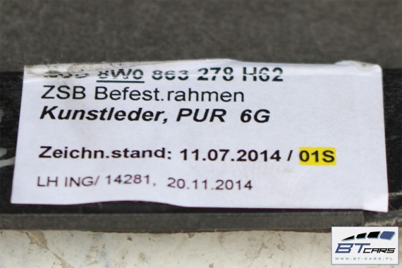 AUDI A4 A5 GAŁKA ZMIANY BIEGÓW + MIESZEK 8W0863278 8W0 863 278 H62 - czarny (soul) 8W F5 8W0863279 8W0863278 8W0863278 8W0863278