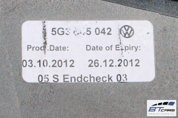 VW GOLF 7 3-drzw. SZYBA BOCZNA PRAWA 5G3845042 5G3 845 042 PASAŻERA KAROSERYJNA 5G3845042C SZYBY SAMOCHODOWE BOCZNE 5G, 5Q 2013-