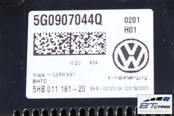 VW GOLF 7 PANEL KLIMATYZACJI KLIMY 5G0 907 044 Q moduł sterownik nawiewu