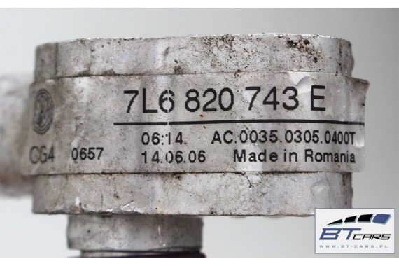 AUDI Q7 RURKI KLIMATYZACJI RURKA PRZEWÓD KLIMY 7L6820744BD 7L6820741D 7L6820743E 7L6820721AB 7L6820017C 7L6820750N 4L 7L6820744