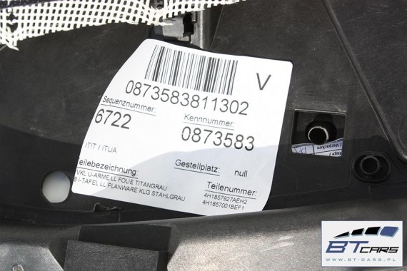 AUDI A8 KONSOLA DESKA ROZDZIELCZA KOKPIT PULPIT 4H 4H1857001B 4H1 857 001 D4 szara kolor szary EF1 stalowoszary 4H1857001B