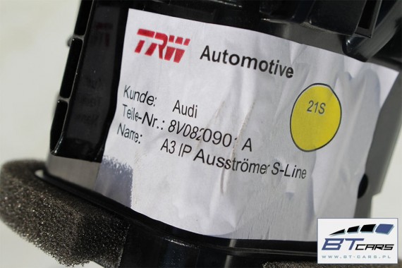 AUDI A3 WLOTY KRATKI NAWIEWU KONSOLI 8V0820901A 8V0 820 901 A KOMPLET 8V 8V0820901A 8V0820901A 8V0820901A 8V0820901 8V0820901A