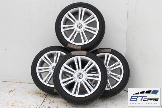 VW GOLF 7 VII SPORTSVAN FELGI 17 KOŁA + OPONY LATO felga 5G0601025C 7J*17H2 ET49 opona BRIDGESTONE Turanza ER300 225/45/17  91W
