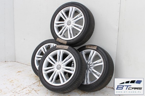 VW GOLF 7 VII SPORTSVAN FELGI 17 KOŁA + OPONY LATO felga 5G0601025C 7J*17H2 ET49 opona BRIDGESTONE Turanza ER300 225/45/17  91W