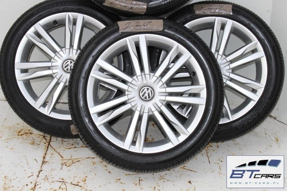 VW GOLF 7 VII SPORTSVAN FELGI 17 KOŁA + OPONY LATO felga 5G0601025C 7J*17H2 ET49 opona BRIDGESTONE Turanza ER300 225/45/17  91W