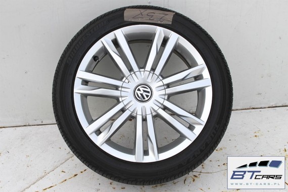 VW GOLF 7 VII SPORTSVAN FELGI 17 KOŁA + OPONY LATO felga 5G0601025C 7J*17H2 ET49 opona BRIDGESTONE Turanza ER300 225/45/17  91W