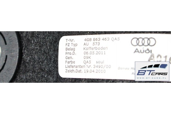 AUDI A7 BOCZEK + DYWAN BAGAŻNIKA 4G8863887B 4G8863888B 4G8863471 4G8863463A 4G boczki bagażnik tapicerka 4G8863887B 4G8863888B