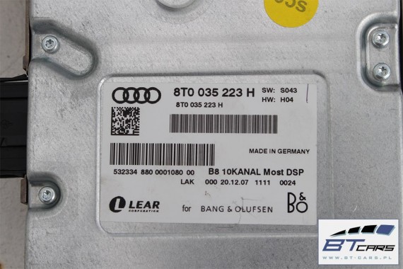 AUDI Q5 GŁOŚNIKI + WZMACNIACZ 8T1035223A / 8T0035223H BANG OLUFSEN 8R0035382A 8R0035399B 8R0035399C 8R0035397 A 8R0035411A 8R