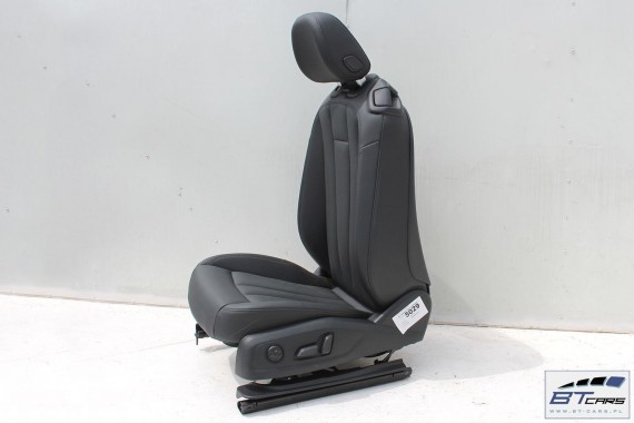 AUDI A5 CABRIO FOTELE KOMPLET FOTELI siedzeń siedzenia fotel tapicerka 8W F5 skóra kolor czarny
