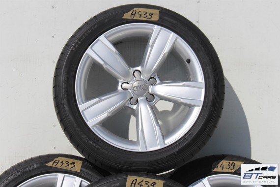 AUDI A4 A5 FELGI 18 cali OPONY LETNIE KOŁA felga 8K0601025BM 8J*18H2 ET26 opona LATO Dunlop SP Sport Maxx GT 245/45/18 96Y 8K 8W