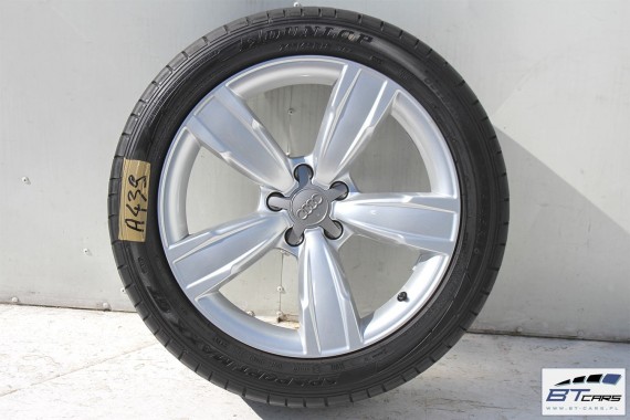 AUDI A4 A5 FELGI 18 cali OPONY LETNIE KOŁA felga 8K0601025BM 8J*18H2 ET26 opona LATO Dunlop SP Sport Maxx GT 245/45/18 96Y 8K 8W