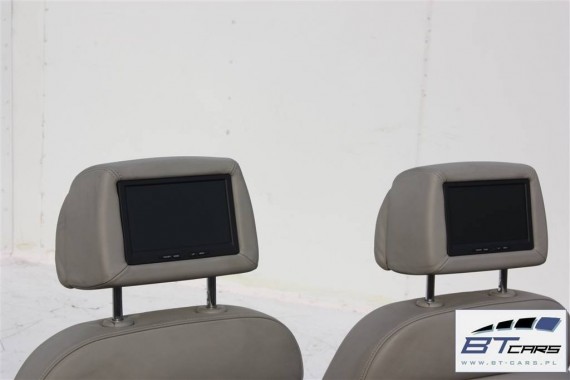 AUDI Q7 FOTELE KOMPLET FOTELI siedzeń siedzenia fotel tapicerka TV MONITOR TAPICERKA 4L ekran wyświetlacz kolor szary