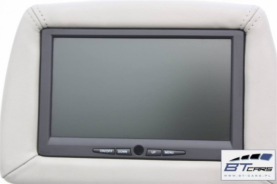 AUDI Q7 FOTELE KOMPLET FOTELI siedzeń siedzenia fotel tapicerka TV MONITOR TAPICERKA 4L ekran wyświetlacz kolor szary