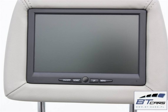 AUDI Q7 FOTELE KOMPLET FOTELI siedzeń siedzenia fotel tapicerka TV MONITOR TAPICERKA 4L ekran wyświetlacz kolor szary