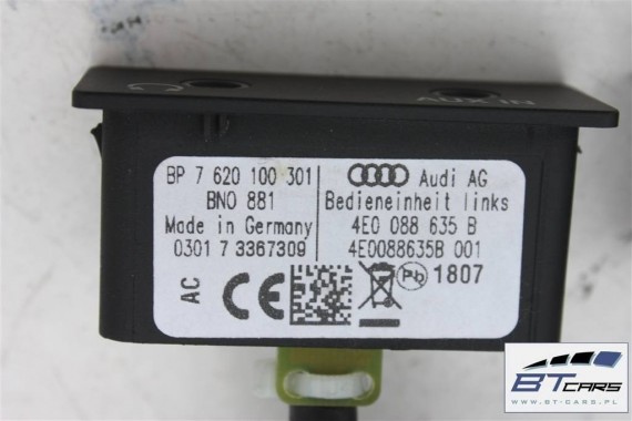 AUDI Q7 FOTELE KOMPLET FOTELI siedzeń siedzenia fotel tapicerka TV MONITOR TAPICERKA 4L ekran wyświetlacz kolor szary