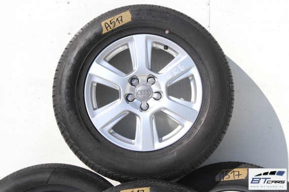 AUDI Q5 FELGI 17 cali 8R0601025S KOŁA + OPONY LETNIE felga 7J*17H2 ET33 opona LATO Michelin Excellence 235/65/17 104W 8R, 80A