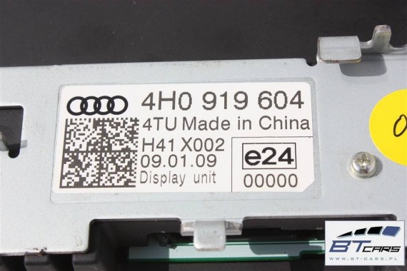 AUDI A8 MONITOR 8'' WYSWIETLACZ LCD CALI 4H0919604 4H0919604D 4H0919604E 4H0919604B 4H0919604G 4H0919604H 4H0919604F 4H0919604C