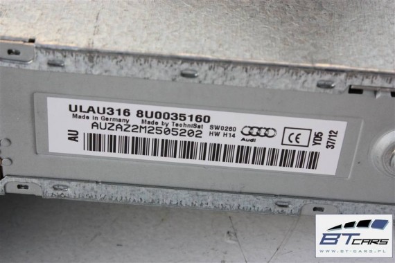 AUDI Q3 FL RADIO AUDI CHORUS CZYTNIK 8U0035160 RADIOODBIORNIK SAMOCHODOWY 8U0 035 160 ODTWARZACZ CD STEREO 8U0035160 8U0035160