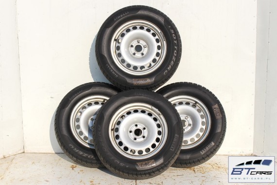 AUDI Q3 VW TIGUAN FELGI STALOWE 16 OPONY ZIMA KOŁA felga 5N0601027B 6,5J*16H2 ET33 opona Pirelli Sottozero Winter 215/65/16 98H