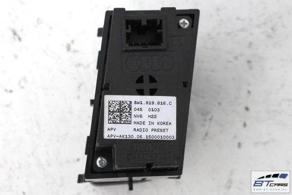 AUDI A4 A5 Q5 PANEL 8W1919616C Z PRZYCISKAMI PRZYCISKI 8W1 919 616 C PRZYCISK 8W1919616C 8W1919616B 8W1919616D 8W1919616C