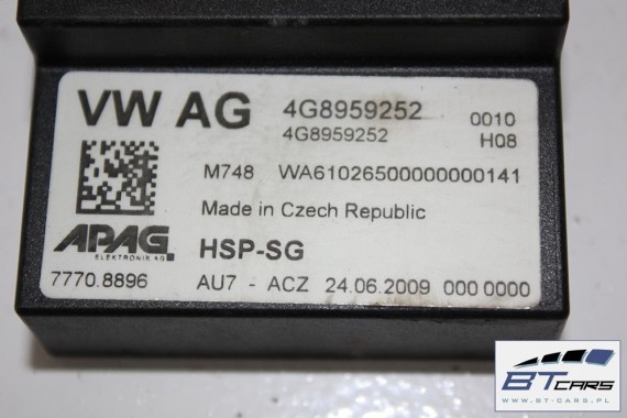 AUDI A7 MODUŁ STEROWNIK SPOJLERA BAGAŻNIKA 4G8959252 4G8 959 252 4G8959252 lotki ELEKTRYCZNEGO USTAWIENIA 4G8959252 4G8959252