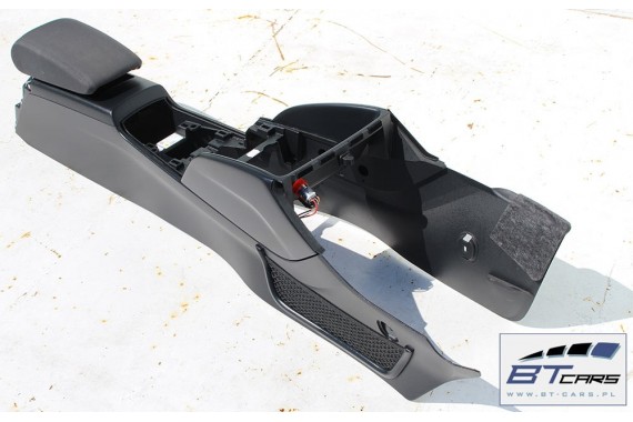 AUDI A3 TUNEL + PODŁOKIETNIK SKÓRA 8V1863241 8V0864283 6PS - czarny komplet 8V1863241 8V1863241J 8V0864283 8V1863241 8V1861690