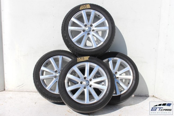 VW PASSAT B6 B7 CC EOS FELGI 17 cali OPONY KOŁA felga 3C0601025J 7,5J*17H2 ET47 opona Michelin Pilot HX MXM4 235/45/17 97H 1Q 3C