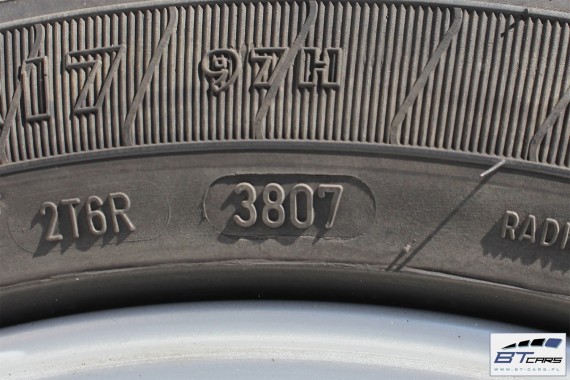 VW PASSAT B6 B7 CC EOS FELGI 17 cali OPONY KOŁA felga 3C0601025J 7,5J*17H2 ET47 opona Michelin Pilot HX MXM4 235/45/17 97H 1Q 3C